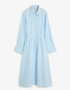 Hemdblusenkleid aus reinem Leinen