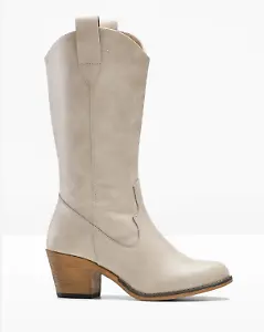 Cowboy-Boots in Taupe