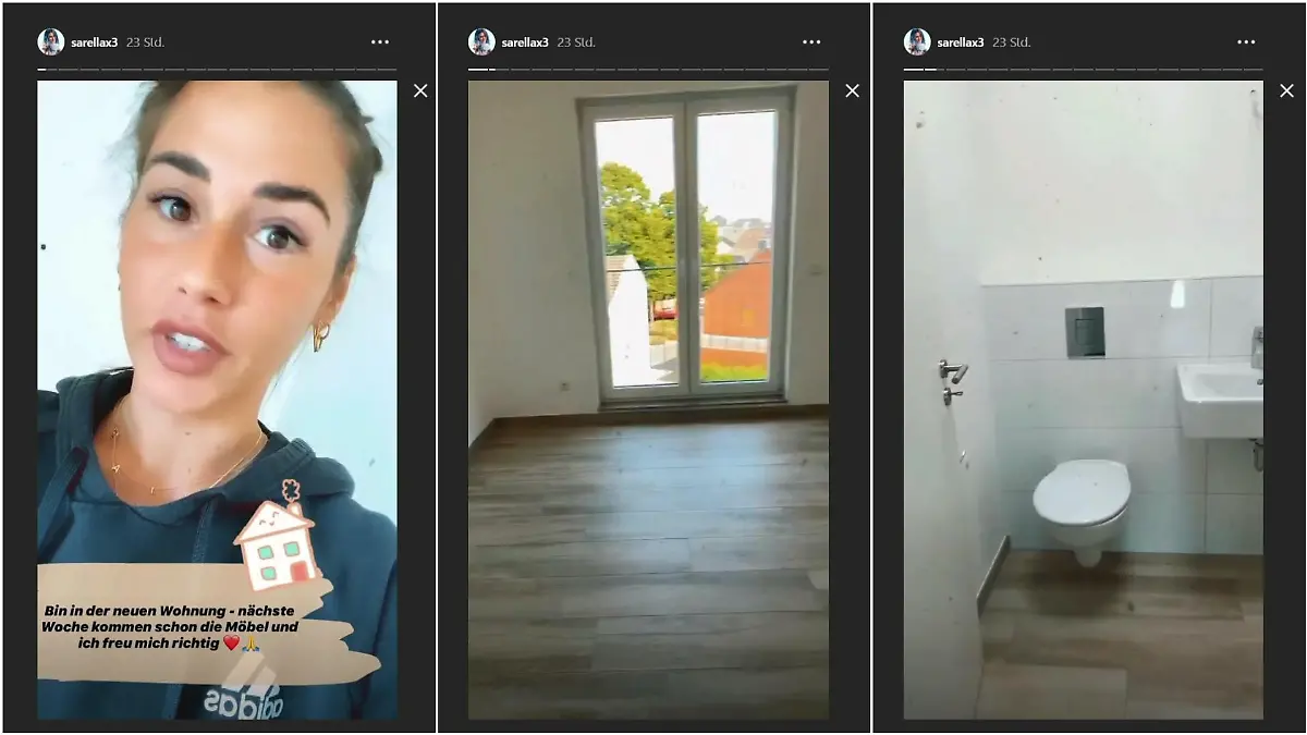 Sarah Lombardi präsentiert ihre neue Wohnung. Hier: