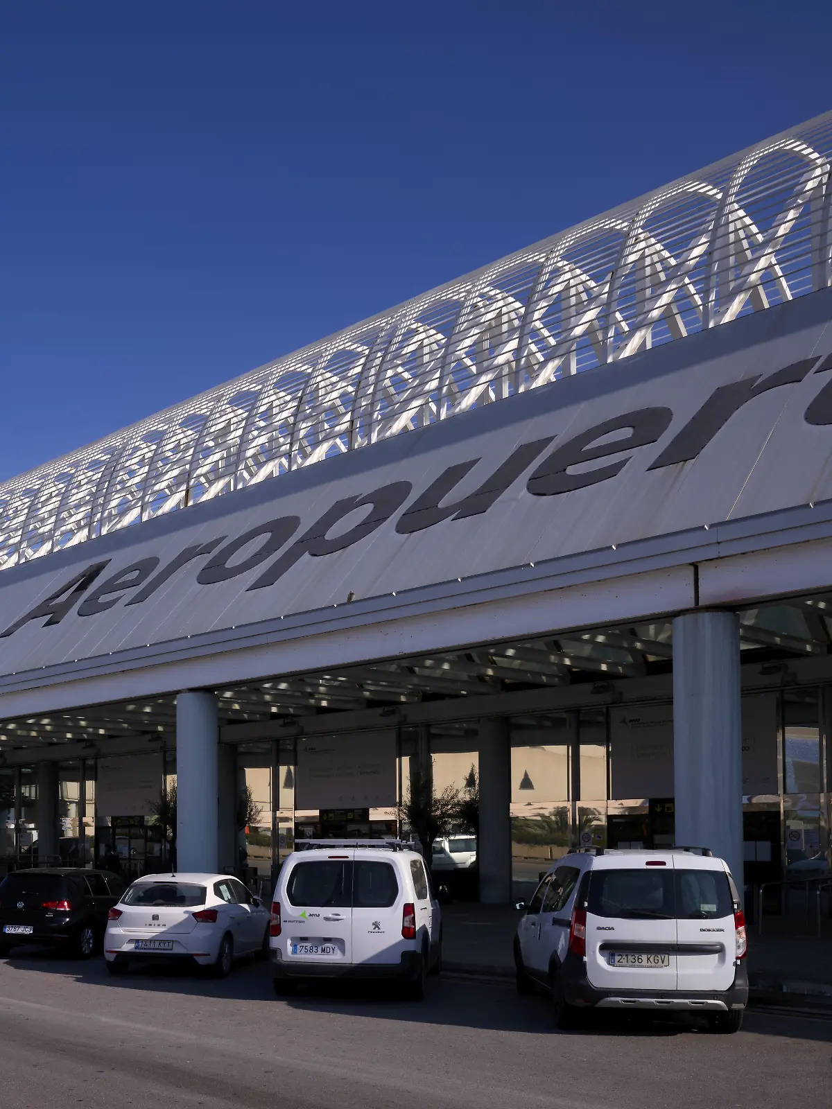 Außenaufnahme Aeropuerto de Son San Juan, Flughafen Palma de Mallorca, PMI, Mallorca, Balearische Inseln, Balearen, Spanien, Europa
