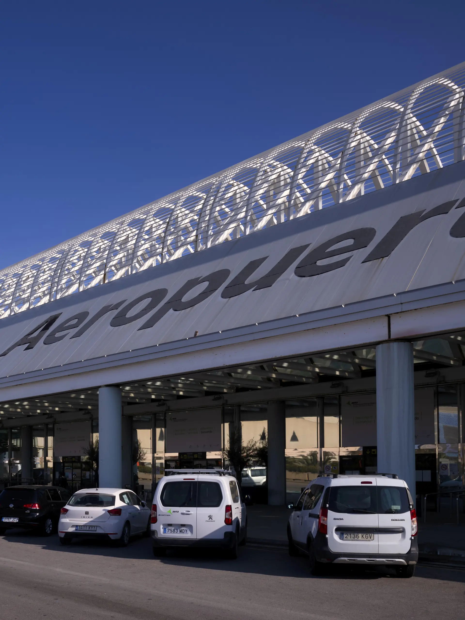 Außenaufnahme Aeropuerto de Son San Juan, Flughafen Palma de Mallorca, PMI, Mallorca, Balearische Inseln, Balearen, Spanien, Europa
