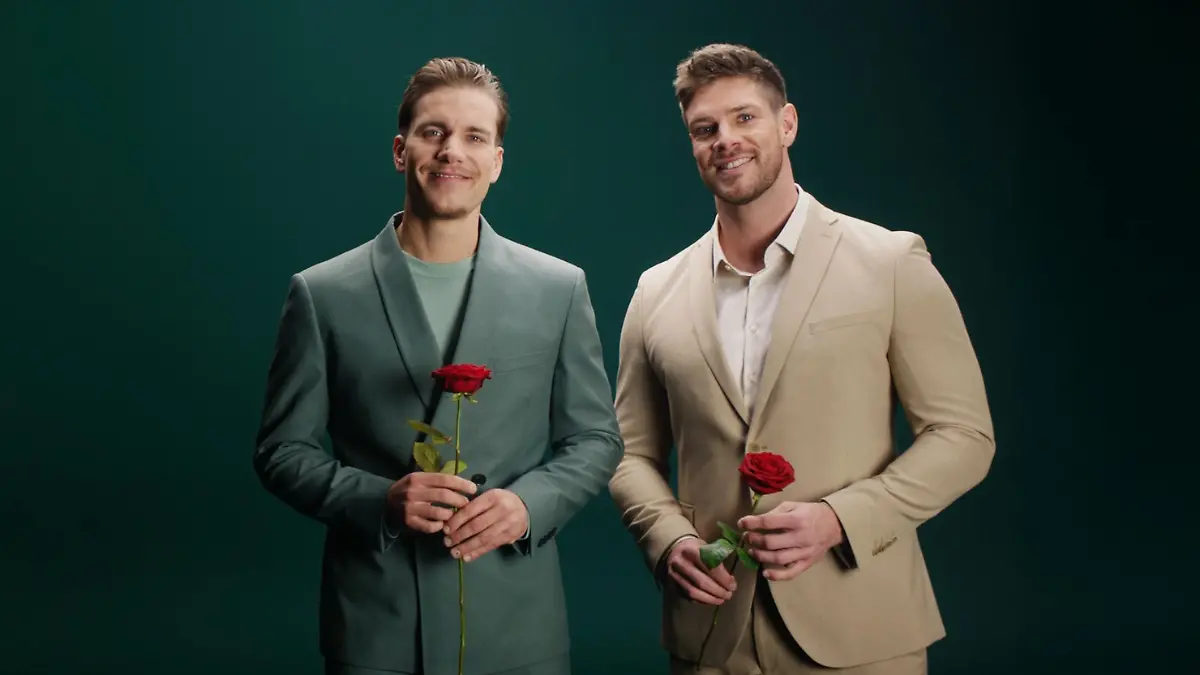 Felix Stein (l.) und Martin Braun sind die neuen Bachelors 2025
