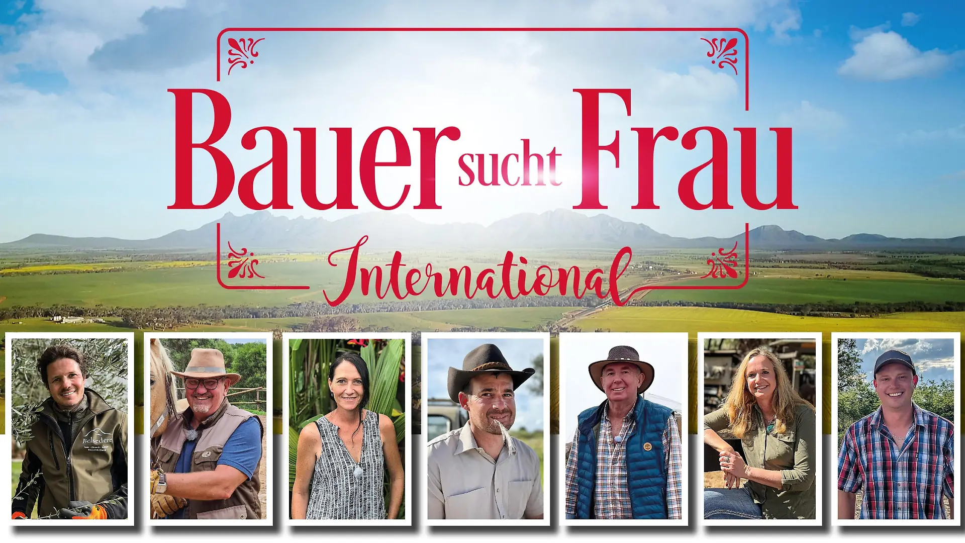 Die Internationalen Bauern 2025 v.l.: Martin, Olaf, Carmen, Marco, Roger, Iris, Björn