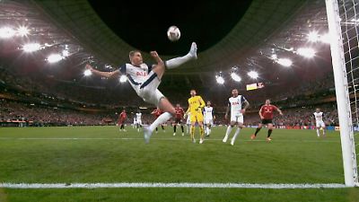 Bild von Fallrückzieher auf der Linie!