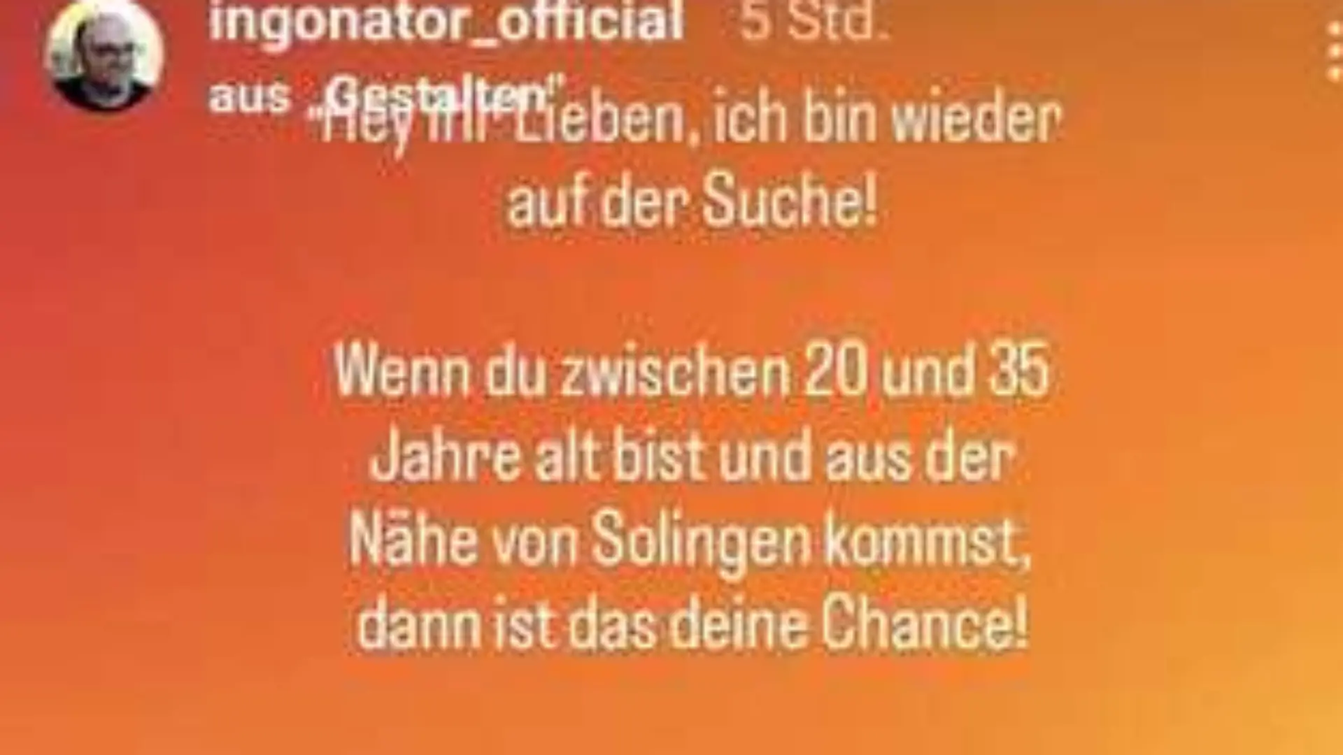 Das schrieb Ingo in seiner Instagram-Story 