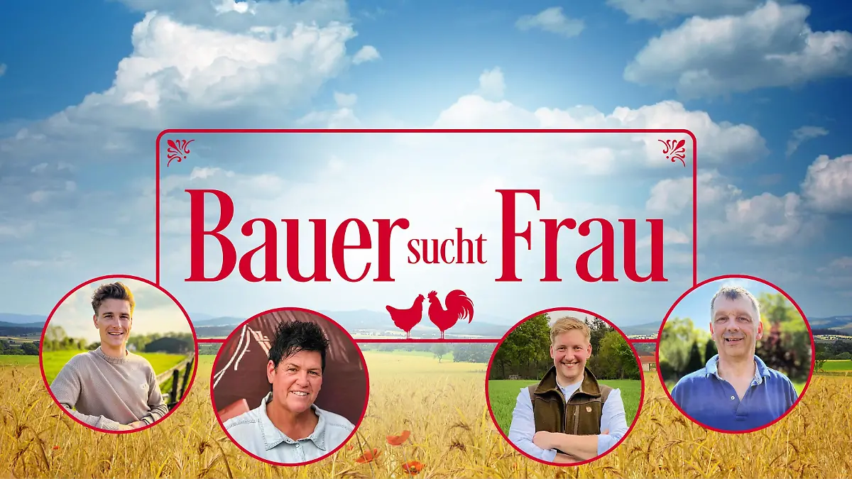 Zwischen Hof und Herz: Das sind die ersten vier Liebessuchenden: Friedrich, Simone, Daniel, Johann (v.l.)