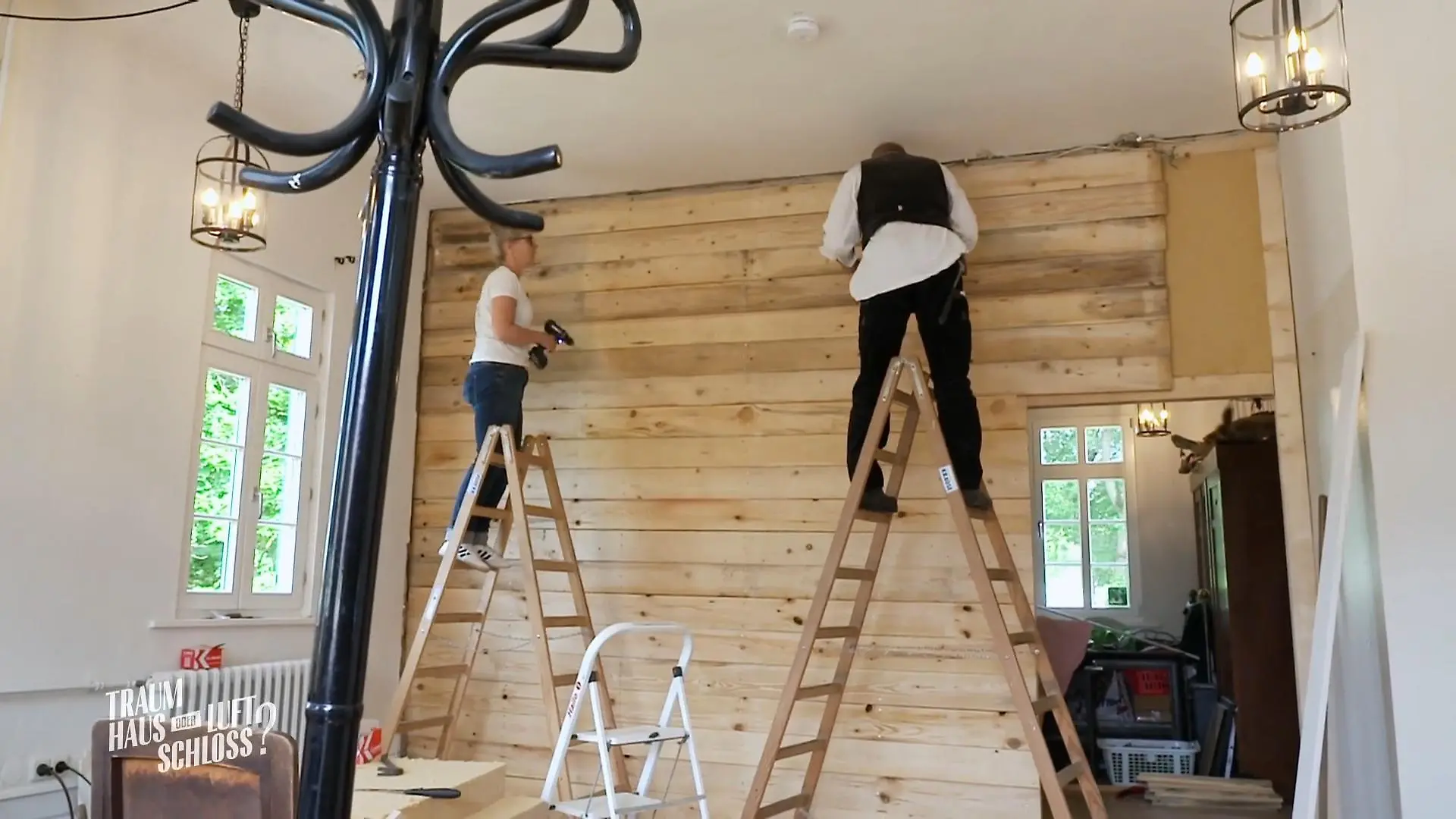 Bei Nicole und Axel steht endlich die Wand Schloss Nidda