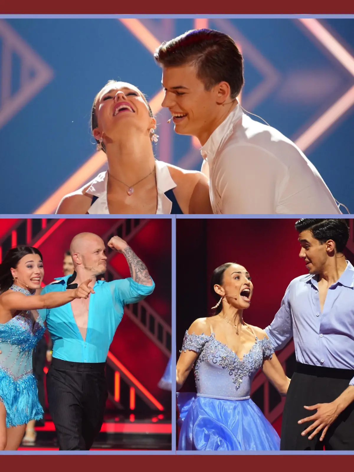 Taliso Engel, Fabian Hambüchen und Diego Pooth mit Patricija Ionel, Anastasia Maruster und Ekaterina Leonova