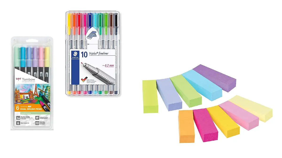 Tombow, Staedtler, Post-it.