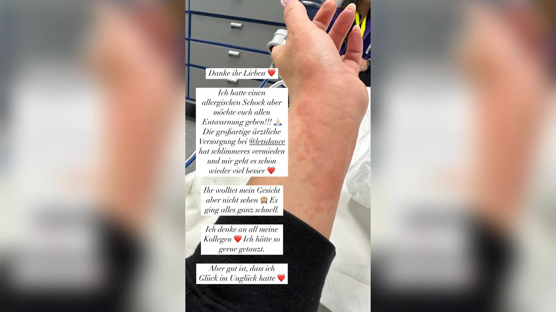 „Let’s Dance”-Profi Christina Hänni meldet sich aus dem Krankenhaus