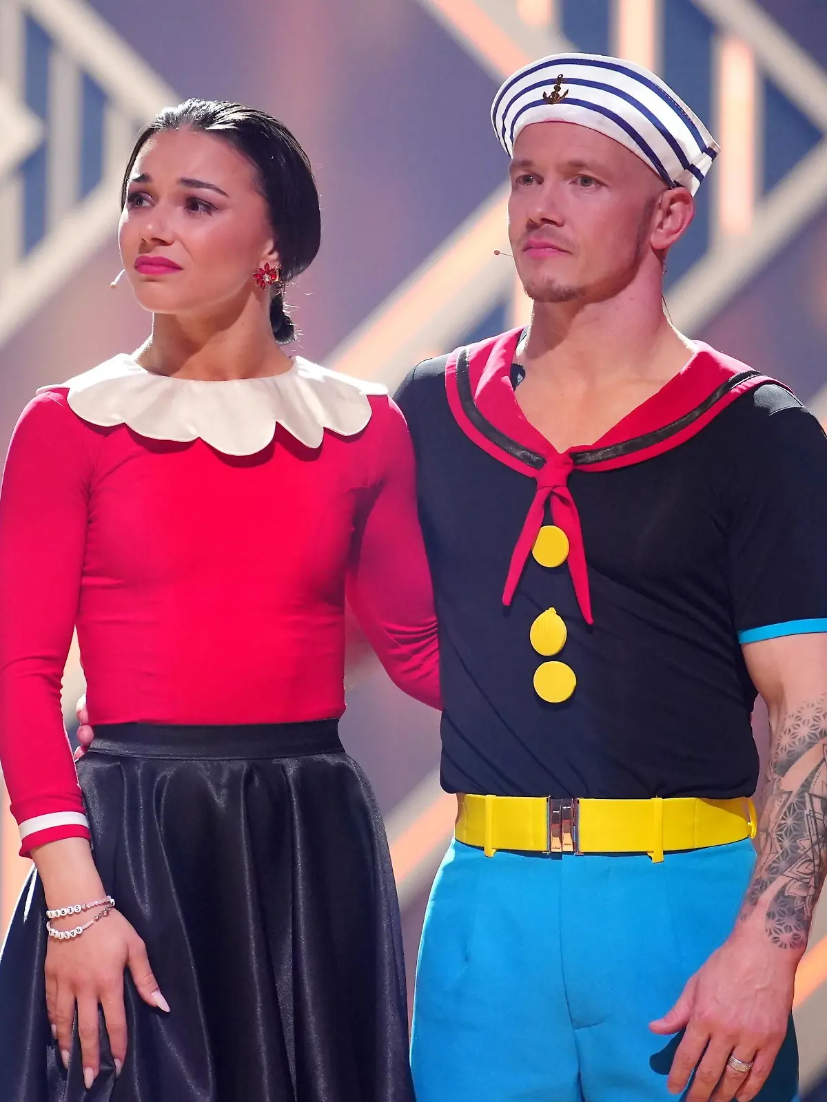 Fabian Hambüchen und Anastasia Maruster belegen den dritten Platz.