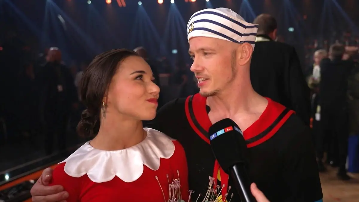 Profitänzerin Anastasia Maruster und Turn-Legende Fabian Hambüchen 