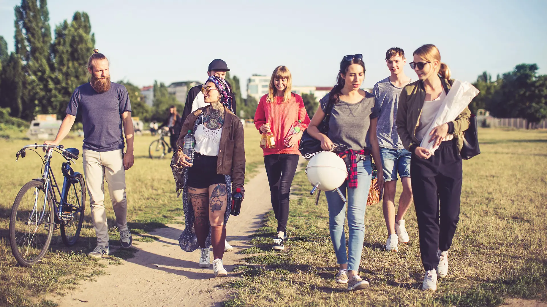 Gruppe im Park