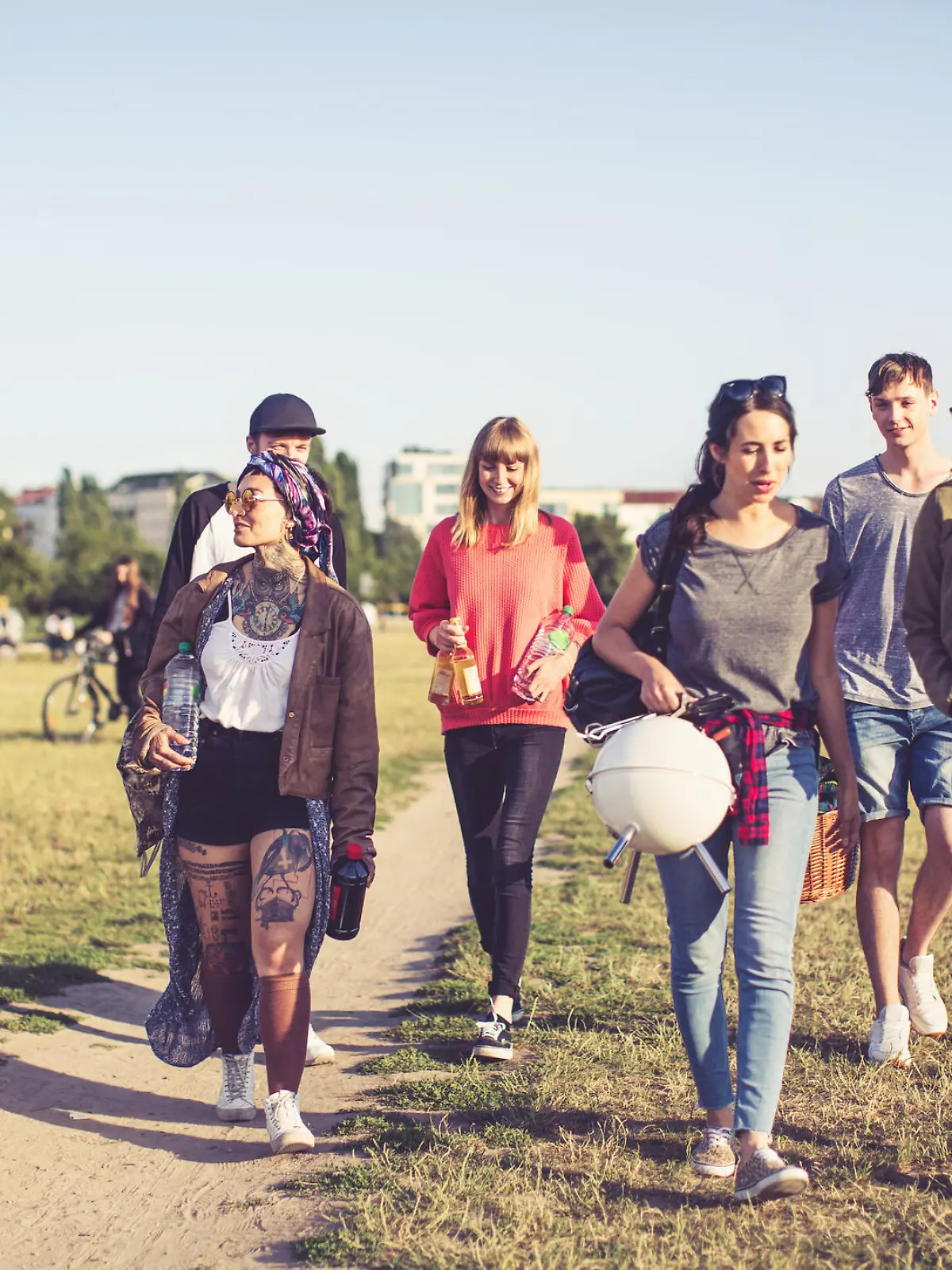 Gruppe im Park