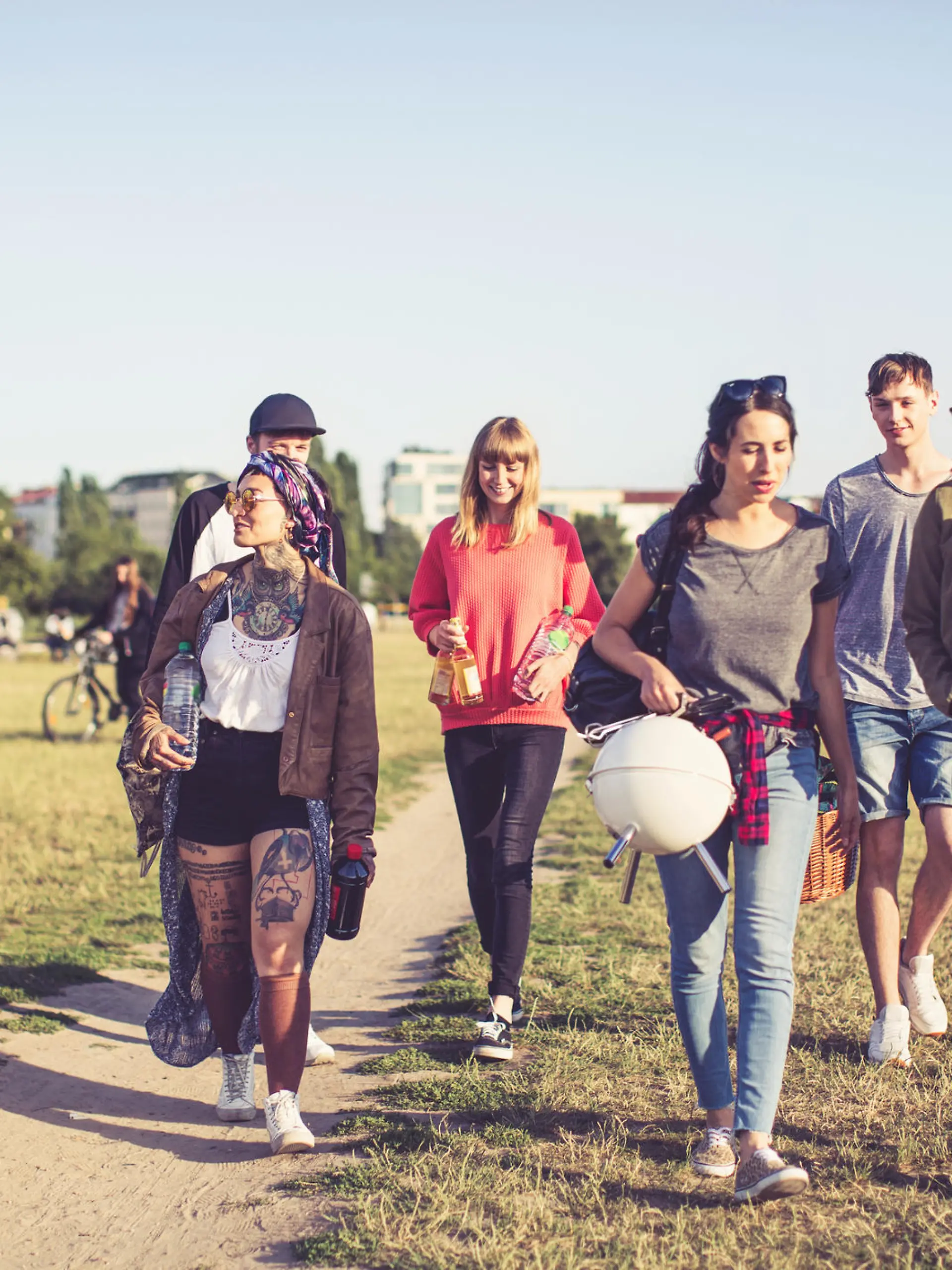 Gruppe im Park