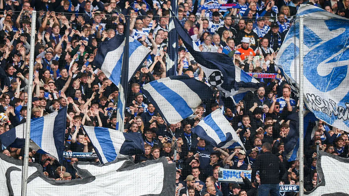 Fans des MSV Duisburg.