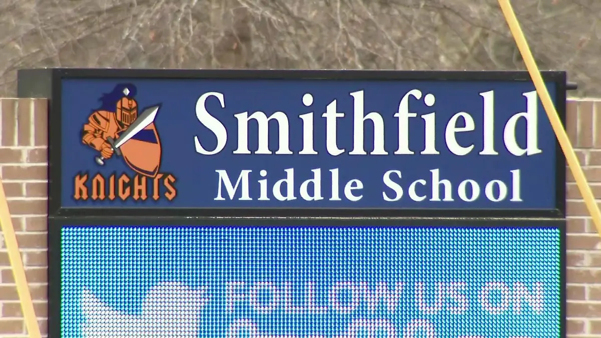 Der Skandal hat sich an der Smithfield Middle School in North Carolina ereignet.