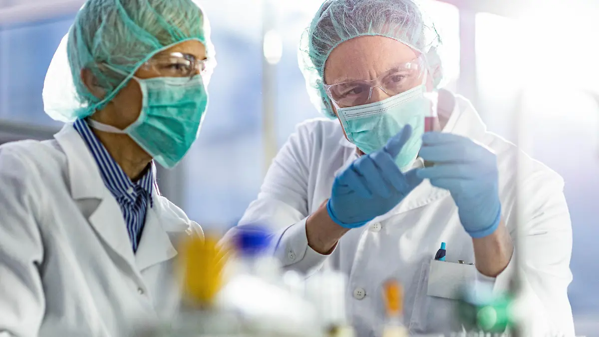Wissenschaftler forschen am Coronavirus.
