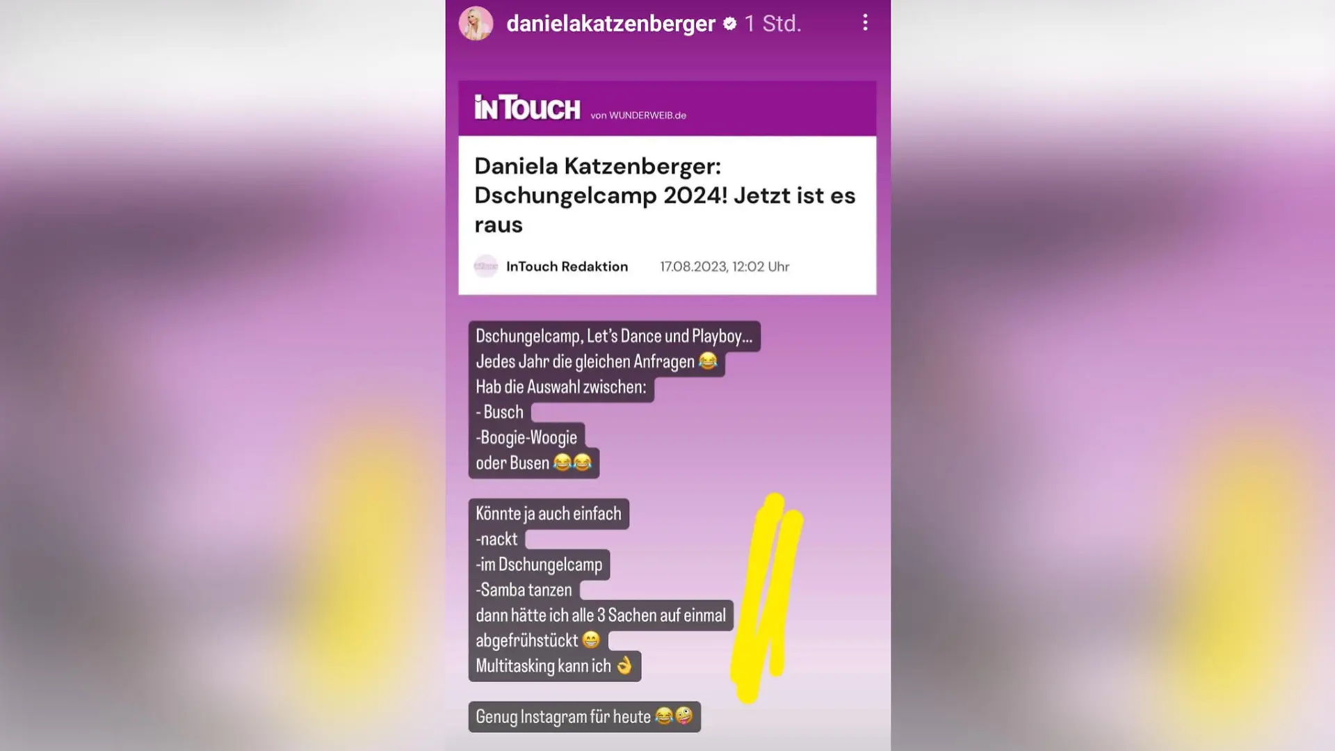 Daniela Katzenberger spricht in Sachen Dschungelcamp, „Let's Dance“ und „Playboy“ Klartext.