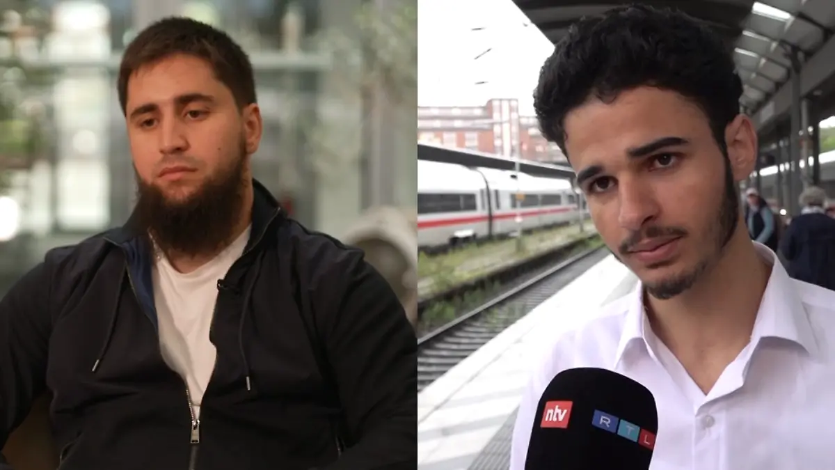 Abu und Muhammad können die Angreiferin überwältigen