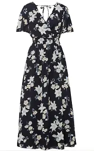 Maxikleid mit Blüten-Print