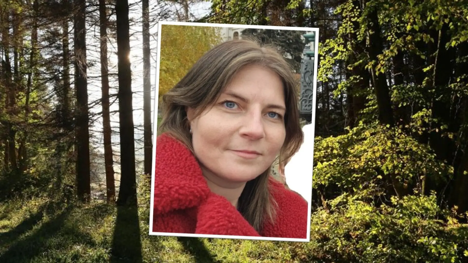 Mehrere Polizisten und Diensthunde suchen nach der vermissten Mutter in einem Wald (Symbolbild).