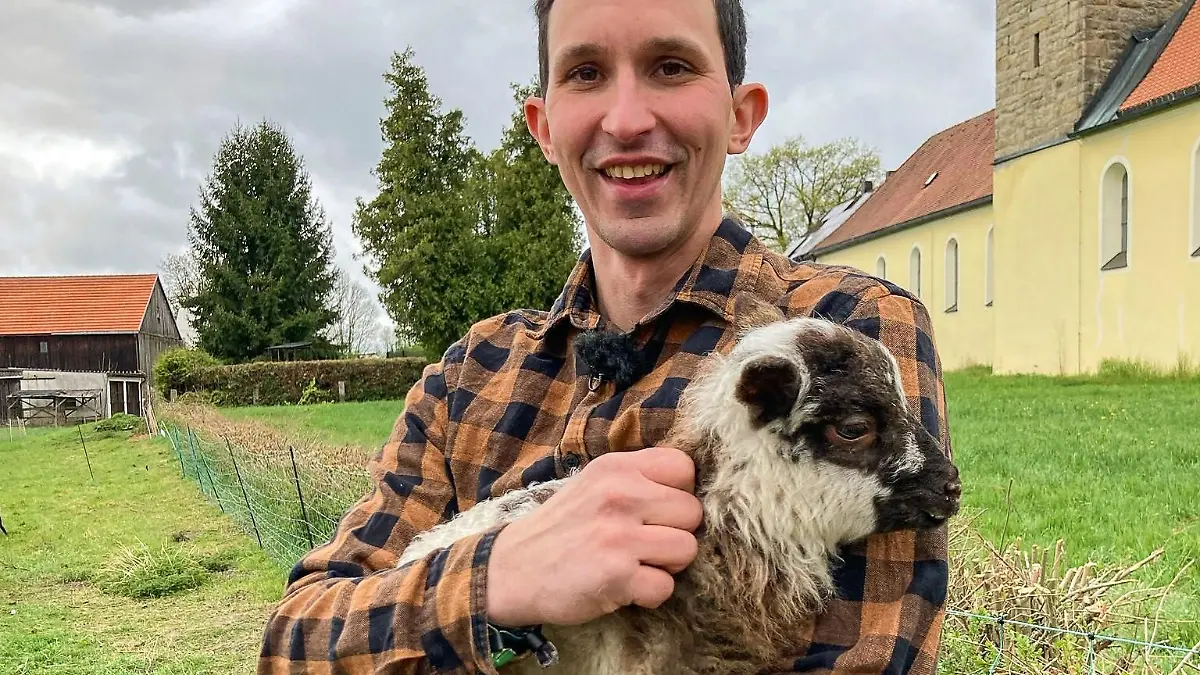 Schafhalter Michael aus Bayern.