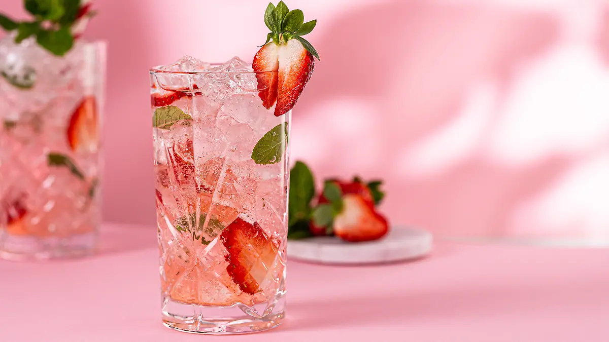 Ein erfrischender Erdbeer-Drink