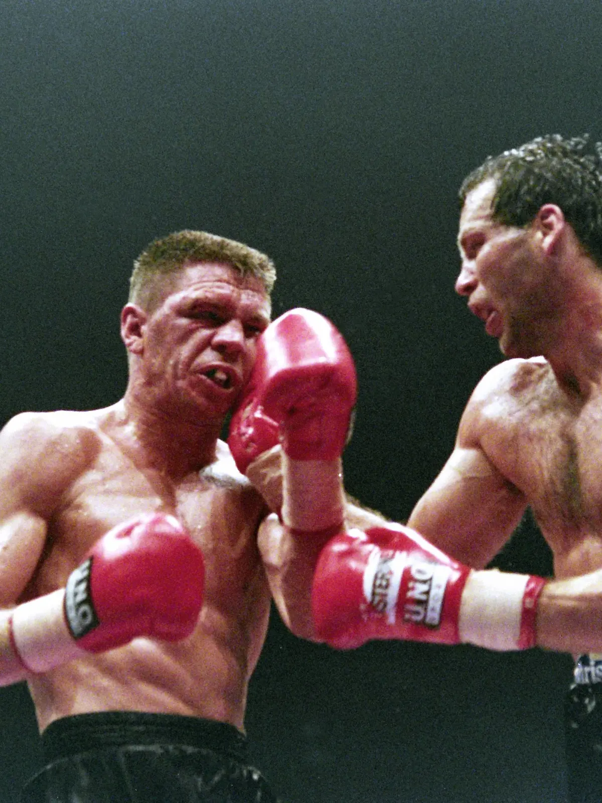 ROCCHIGIANI Graciano gegen MASKE Henry Profiboxen WM Kampf 1995 in der Westfalenhalle zwischen Henry Maske und Graciano Rocchigiani am 27.Mai 1995 in der Westfalen Halle in Dortmund *** ROCCHIGIANI Graciano vs. MASKE Henry Profiboxen WM Fight 1995 in the Westfalenhalle between Henry Maske and Graciano Rocchigiani on 27 May 1995 in the Westfalen Halle in Dortmund PUBLICATIONxINxGERxSUIxAUTxHUNxSWExNORxDENxFINxLUXxONLY  