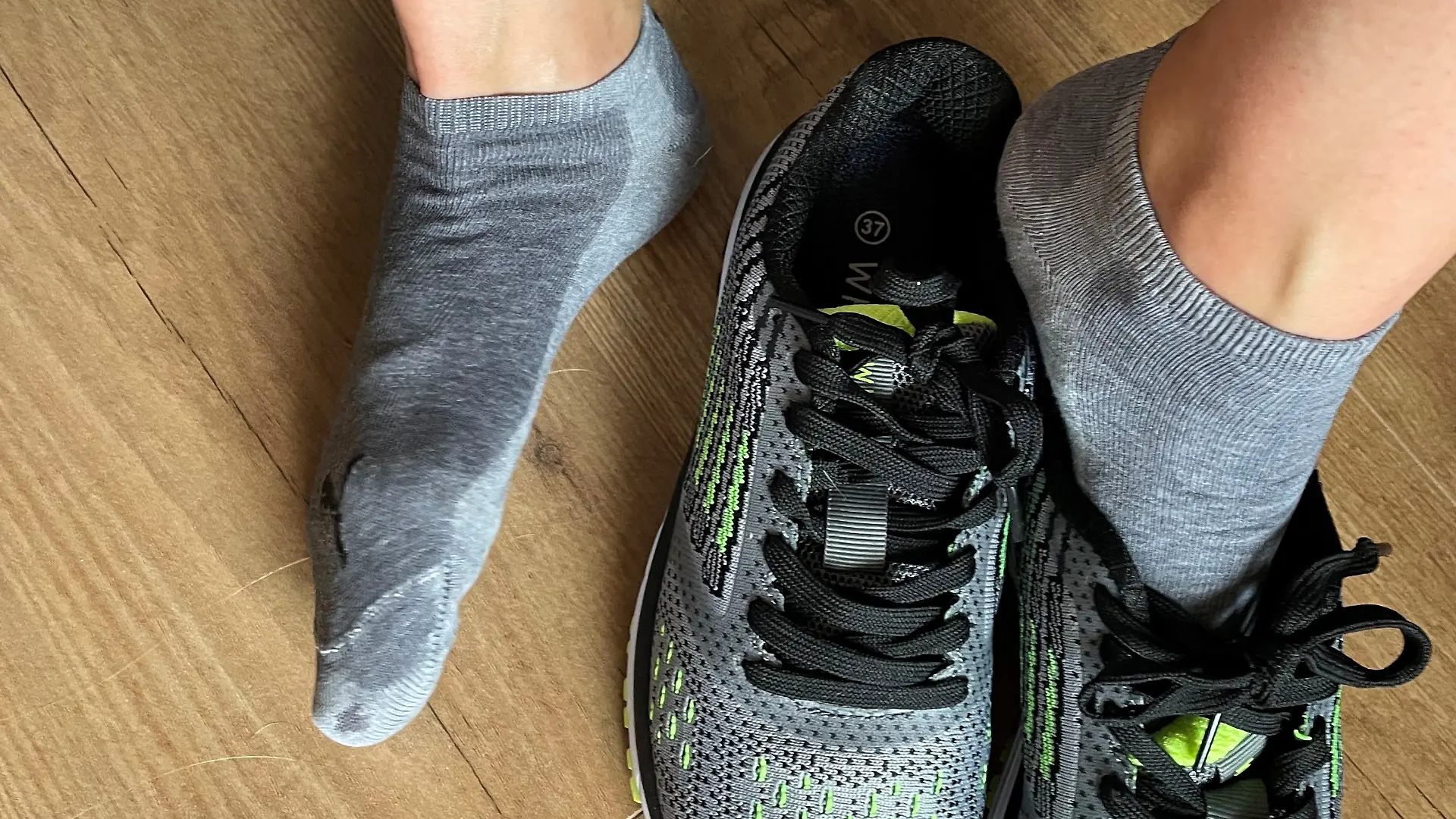 Redakteurin hat im Laufschuh stark geschwitzt. 