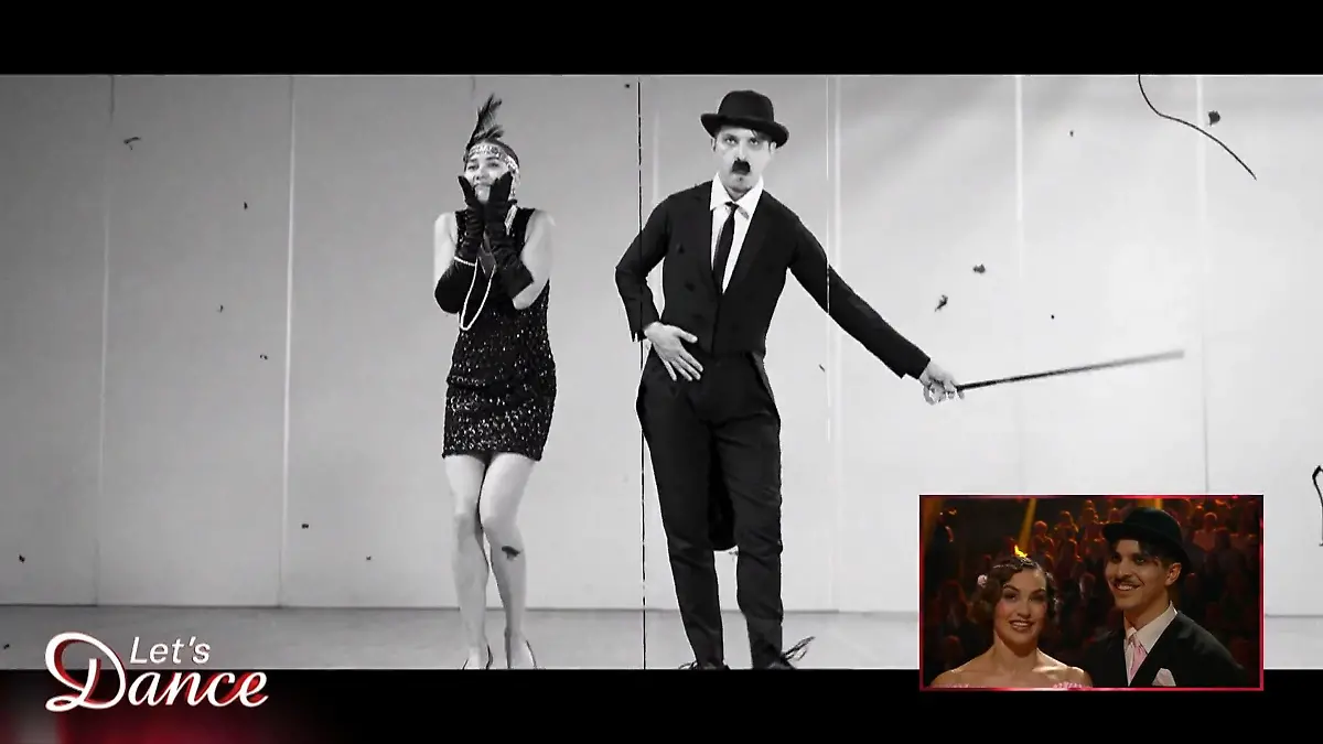 Renata und Alexandru wollen gute Laune vermitteln Mit Charlie Chaplin