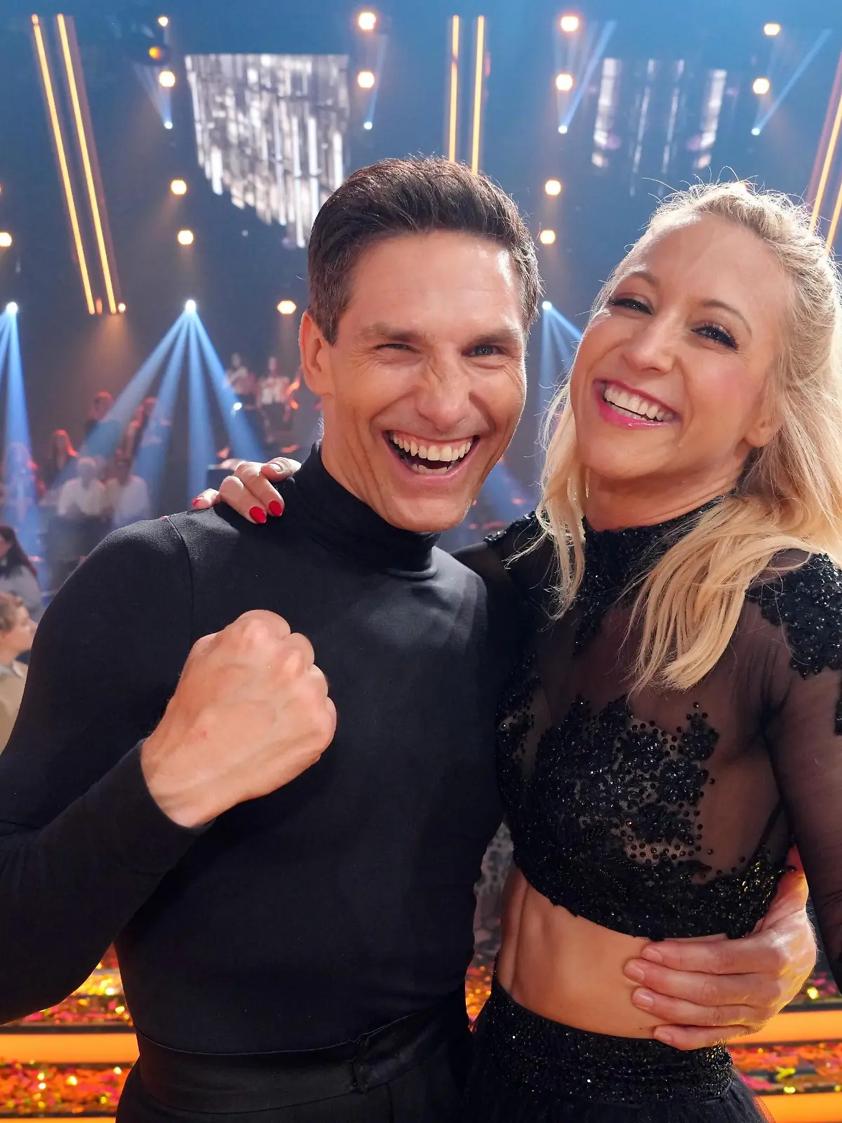 Kathrin Menzinger und Christian Polanc belegen den dritten Platz.