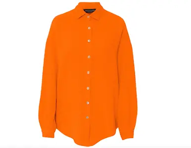 Musselin-Bluse in Orange