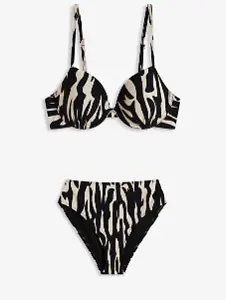 Bikini mit Zebramuster