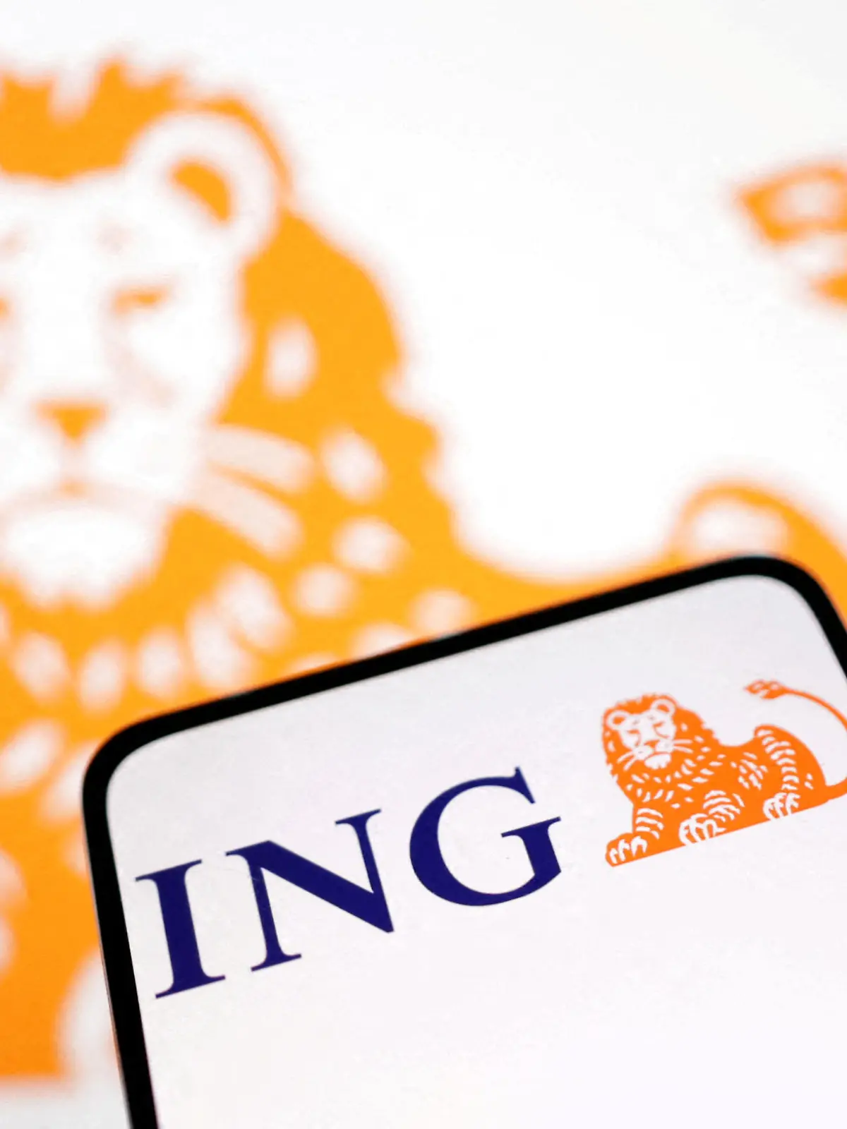 FILE PHOTO: ING Bank logo is seen in this illustration taken March 12, 2023. REUTERS/Dado Ruvic/Illustration/File Photo