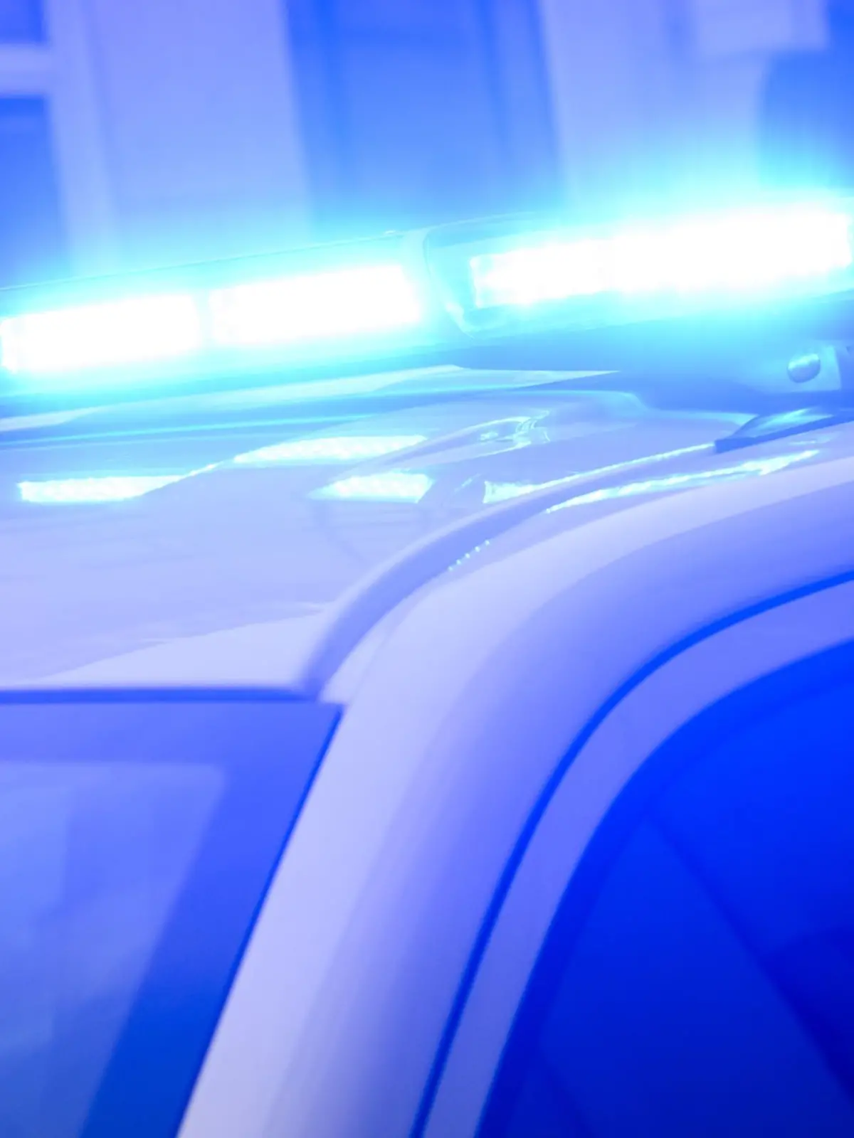 Blaulicht auf Polizeiauto