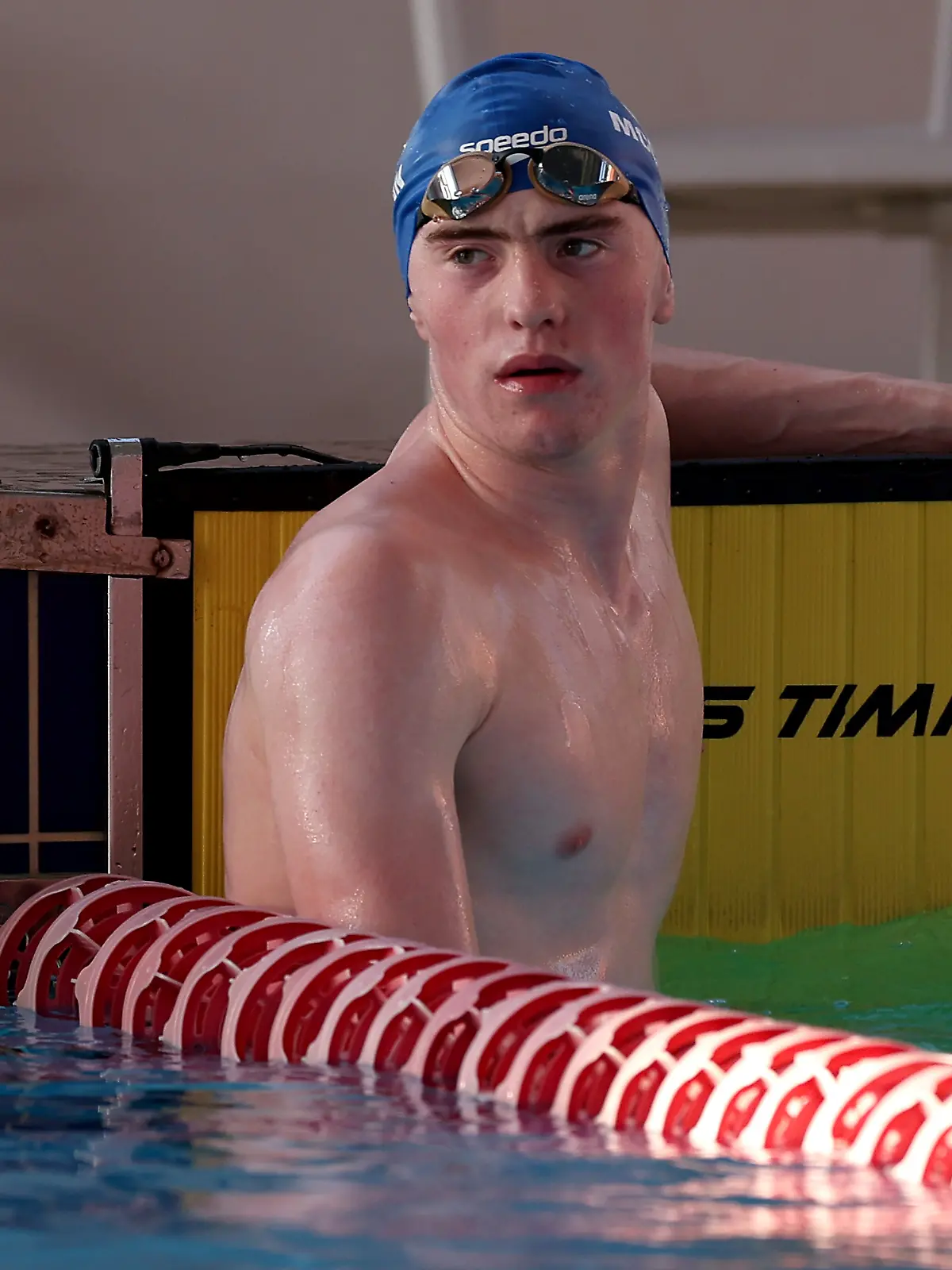 Sean McCann bei seinem Wettkampf im 400-m-Freistil-Finale der Männer bei den Commonwealth-Jugendspielen 2023.