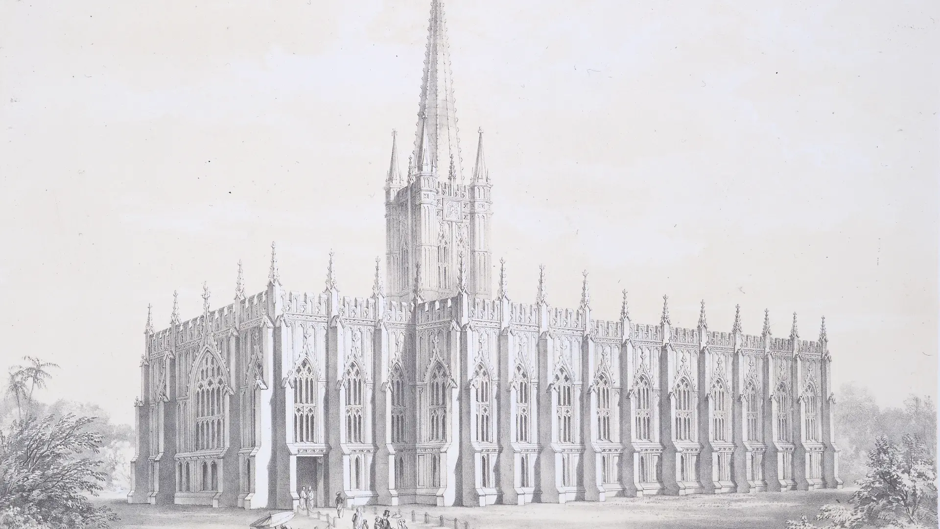 Hier beginnt das blutige Drama: Vor der St. Paul’s Cathedral in London wird Priester John Forde im Jahr 1337 brutal ermordet.