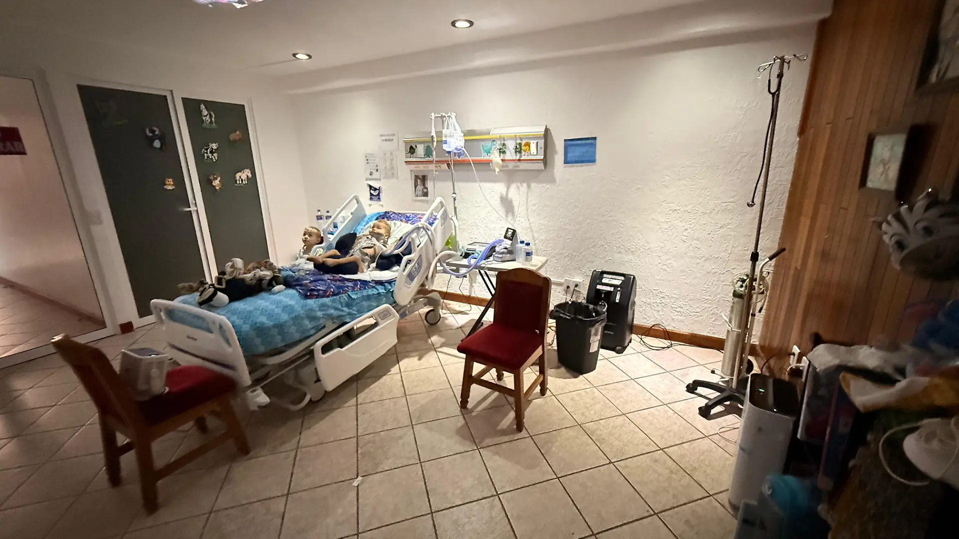 Ollis Krankenzimmer im Haus der Großeltern 