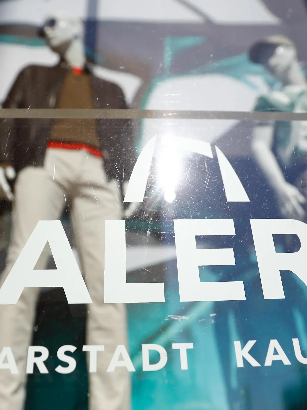 A shoping window of the German department store chain Galeria Karstadt Kaufhof is seen, during the spread of coronavirus disease (COVID-19) in Berlin, Germany, April 20, 2020. REUTERS/Axel Schmidt