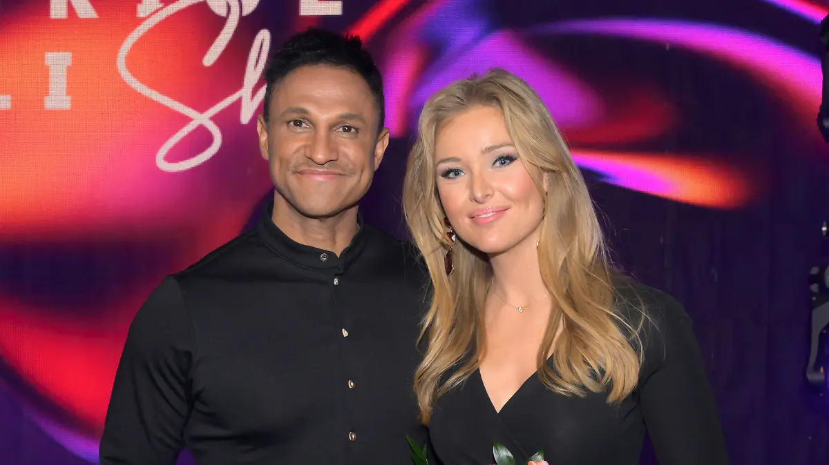 Daniel und Patrice Aminati bei der Aufzeichnung der „Beatrice Egli Show” 2025.