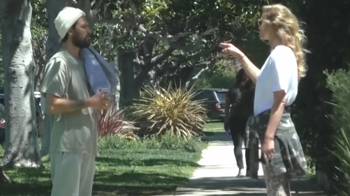 Toni Garrn und Alex Pettyfer streiten sich Während eines Spaziergangs in LA