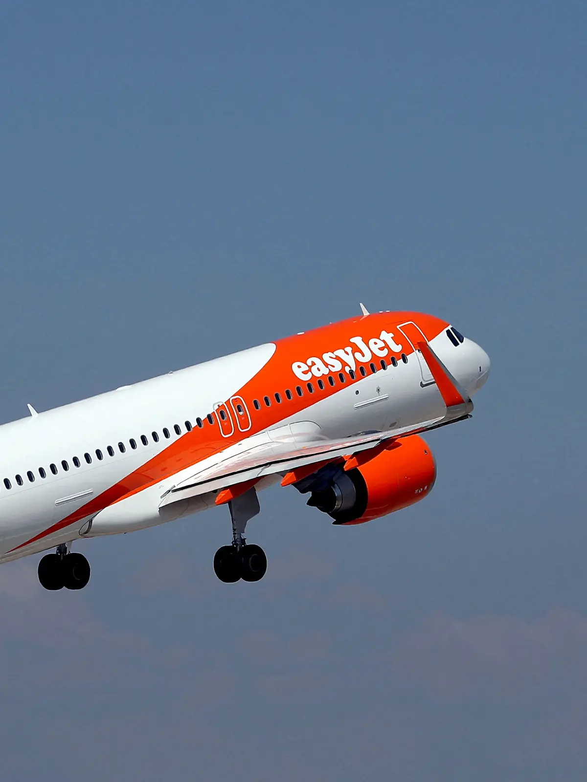 FILE PHOTO: An easyJet Airbus A320-251N takes off from Nice international airport in Nice, France