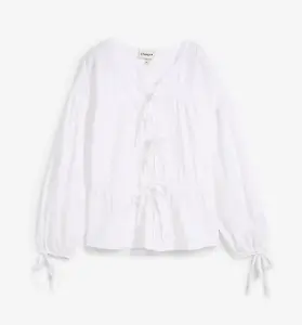 Bluse mit Schleifen