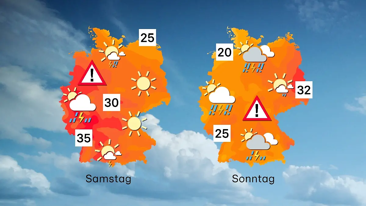 Der Wettertrend für Samstag und Sonntag