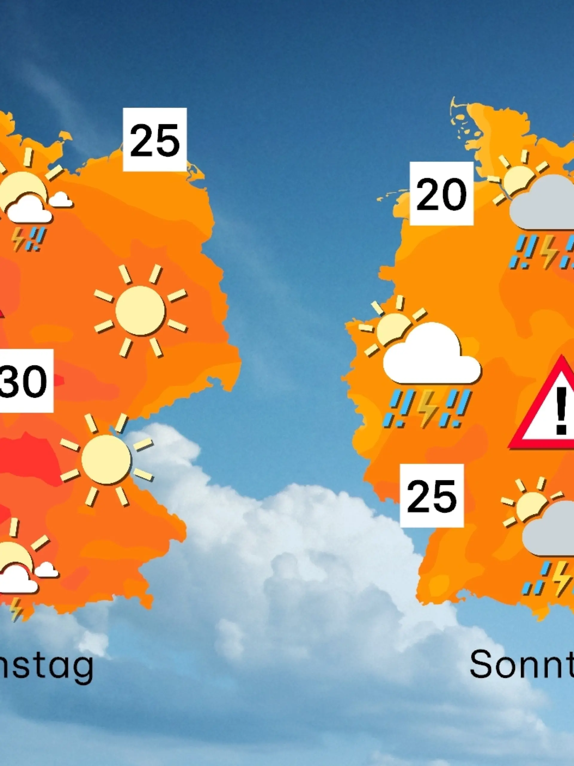 Der Wettertrend für Samstag und Sonntag