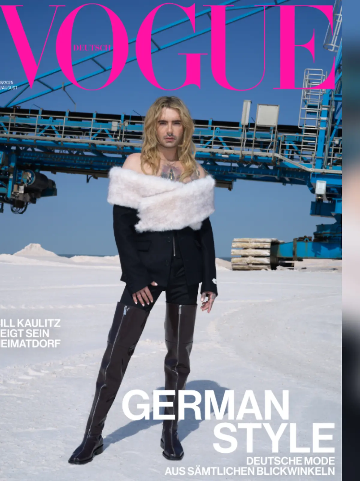Bill Kaulitz ziert das Cover der deutschen Vogue.
