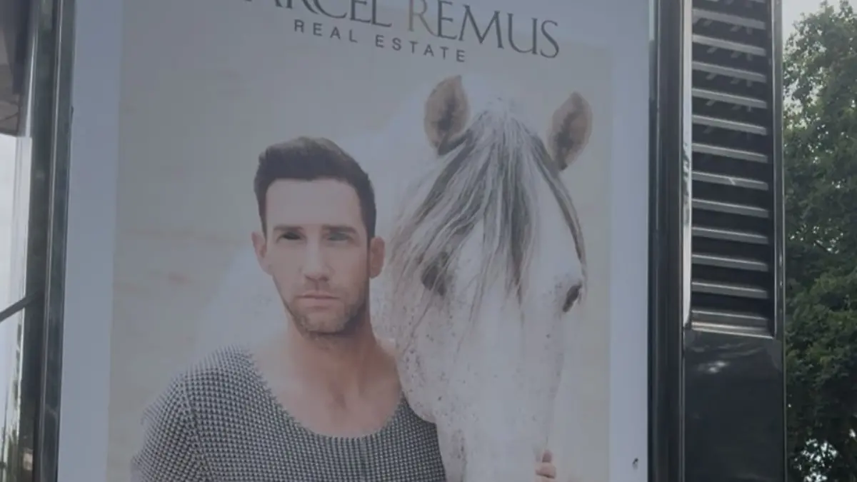 Das Plakat mit Marcel Remus