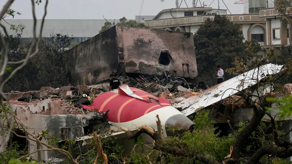 Das Flugzeug krachte in ein Wohngebiet in Ahmedabad.