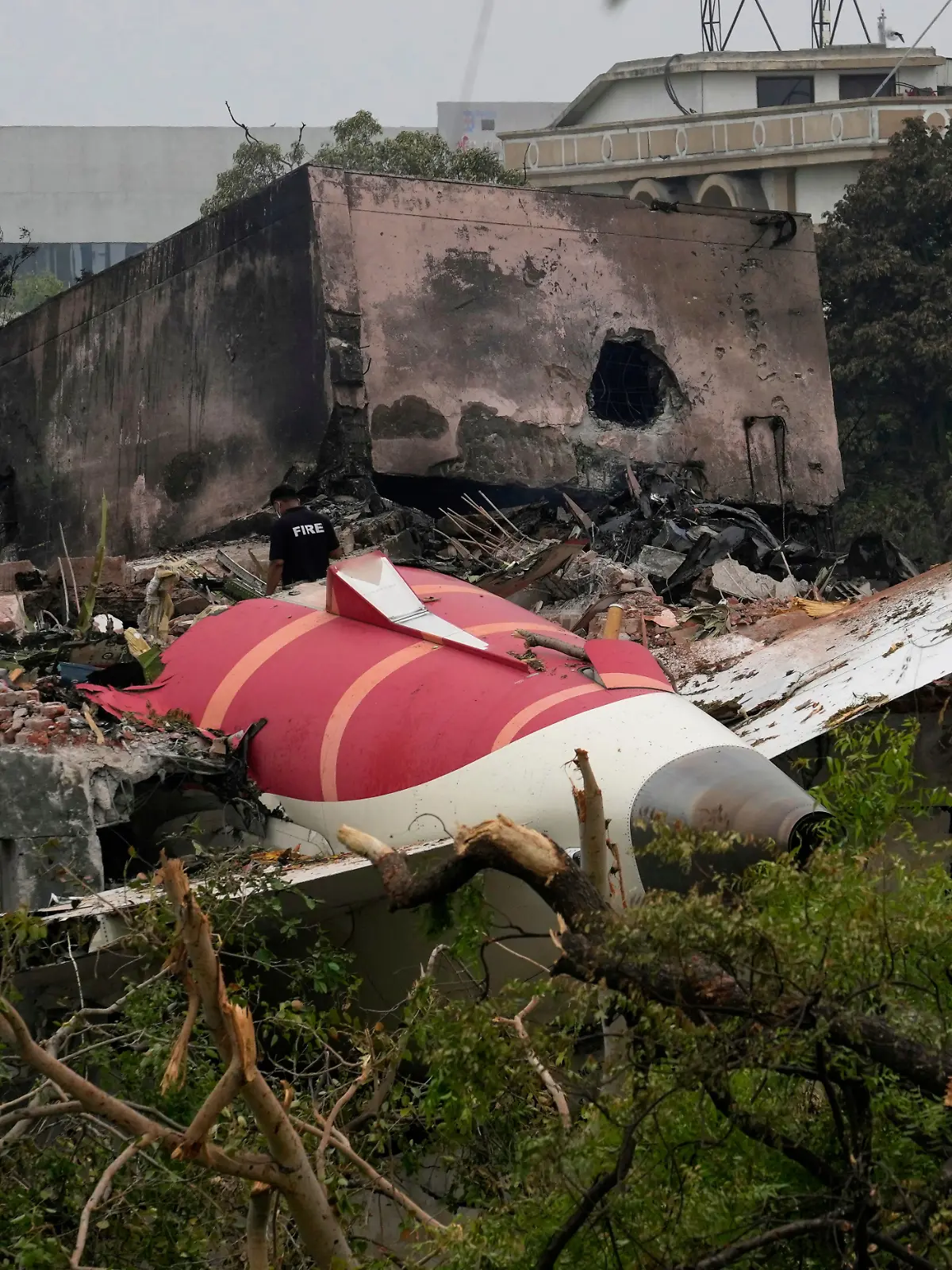 Das Flugzeug krachte in ein Wohngebiet in Ahmedabad.